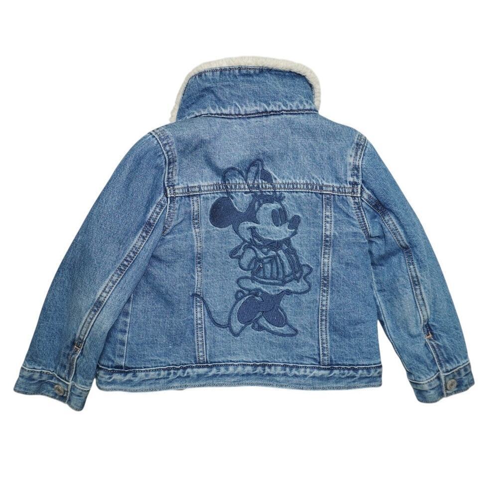 Baby Gap Disney Minnie Mouse Sherpa Lined Jean Jacket – Size 4T